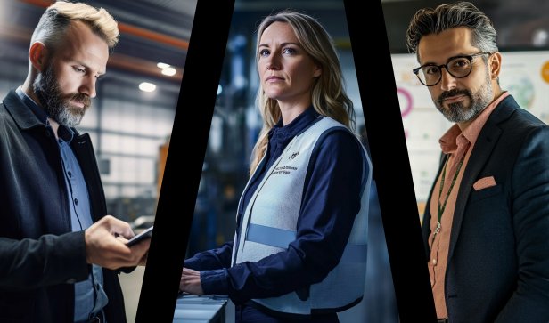 drei Experten bei ihren Projekten