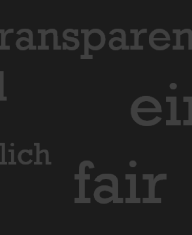 Werte: transparent, schnell, einfach, leidenschaftlich, fair und sicher